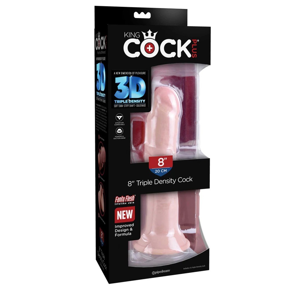 Pipedream King Cock Plus 8" Triple Density Cock 20 cm Realistik Penis