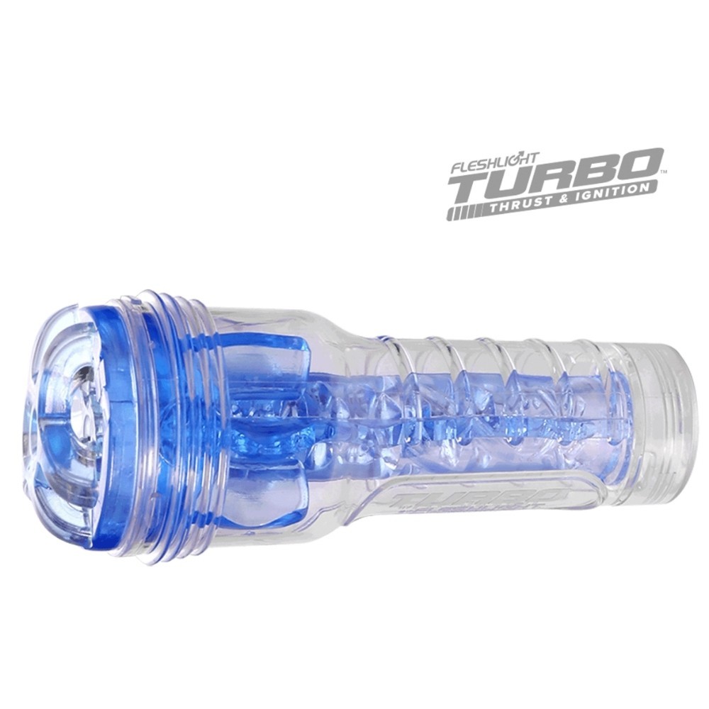 Orjinal Fleshlight Turbo Thrust Blue Ice Oral Masturbator