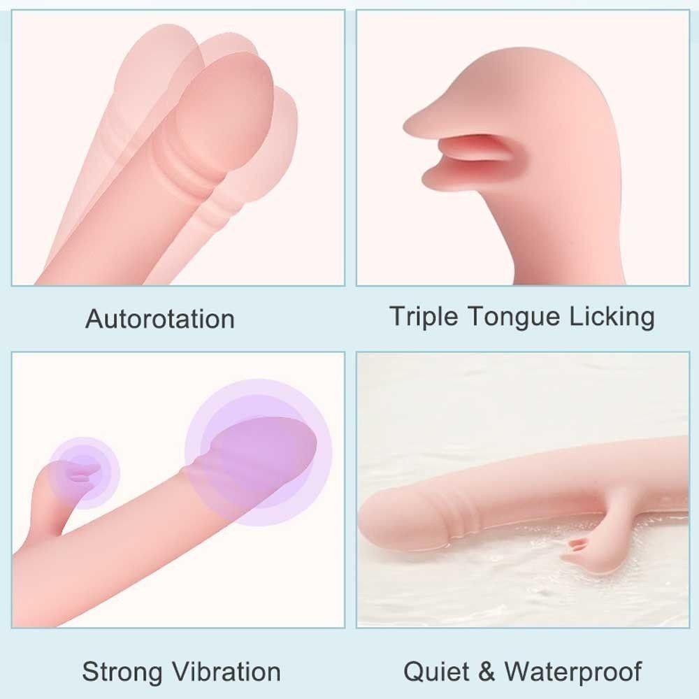 Wowyes V6 Hareket Özellikli 10 Mod Rabbit Dil Vibratör