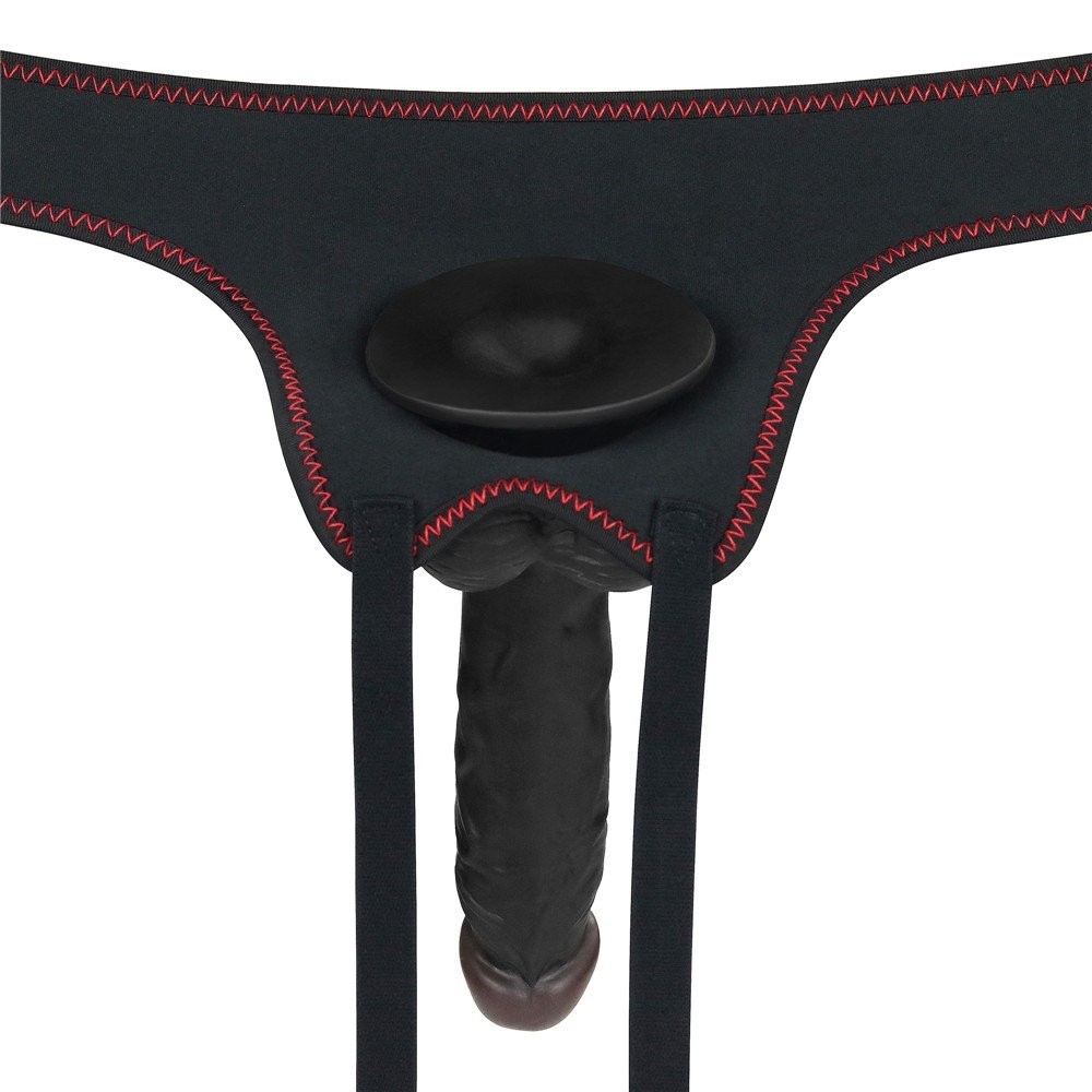 Lovetoy Easy Strapon 19 cm Zenci Strapon Kemerli Penis LV715027