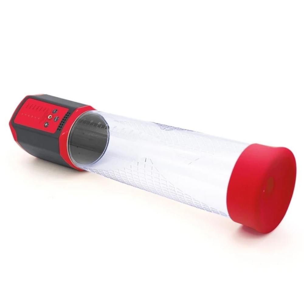 bAŞKa Canwin Bigger Man Passion Pump 5 Speed Otomatik Penis Pompası-Red