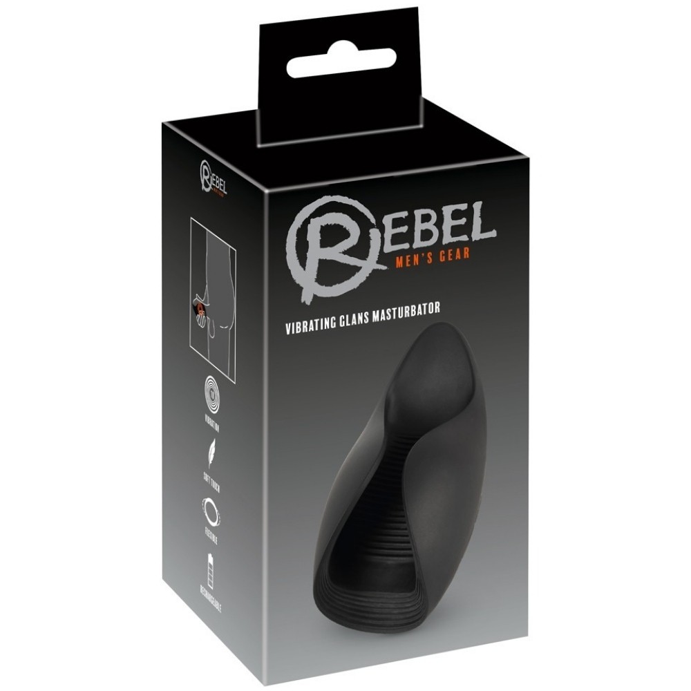 Rebel Men's Gear Vibrating Glans Titreşimli Masturbator