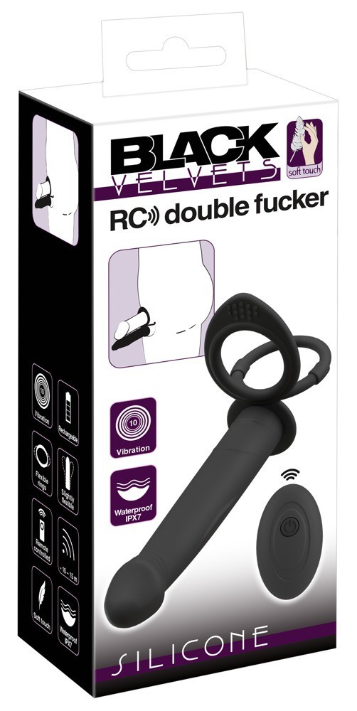 Black Velvets Remote Control Double Fucker Titreşimli Anal Penis