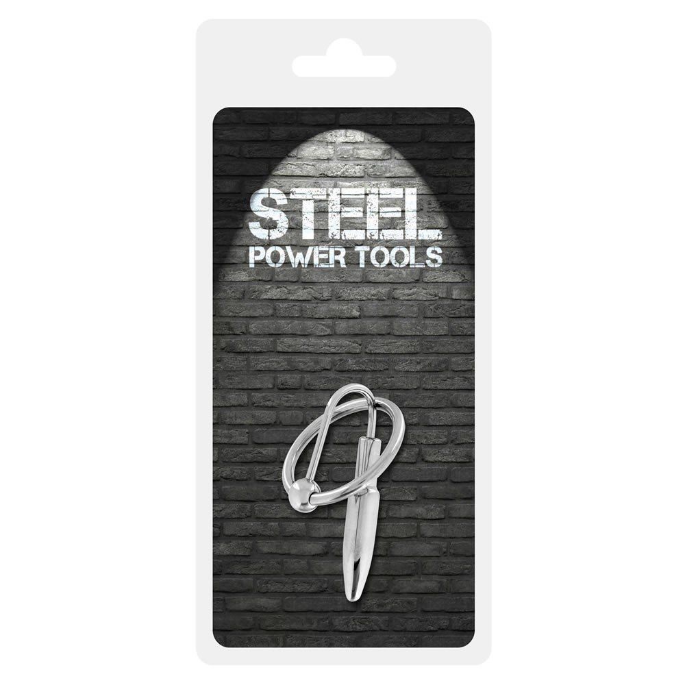 Steel Power Tool Penis Plug W Pens Halkası 28 mm