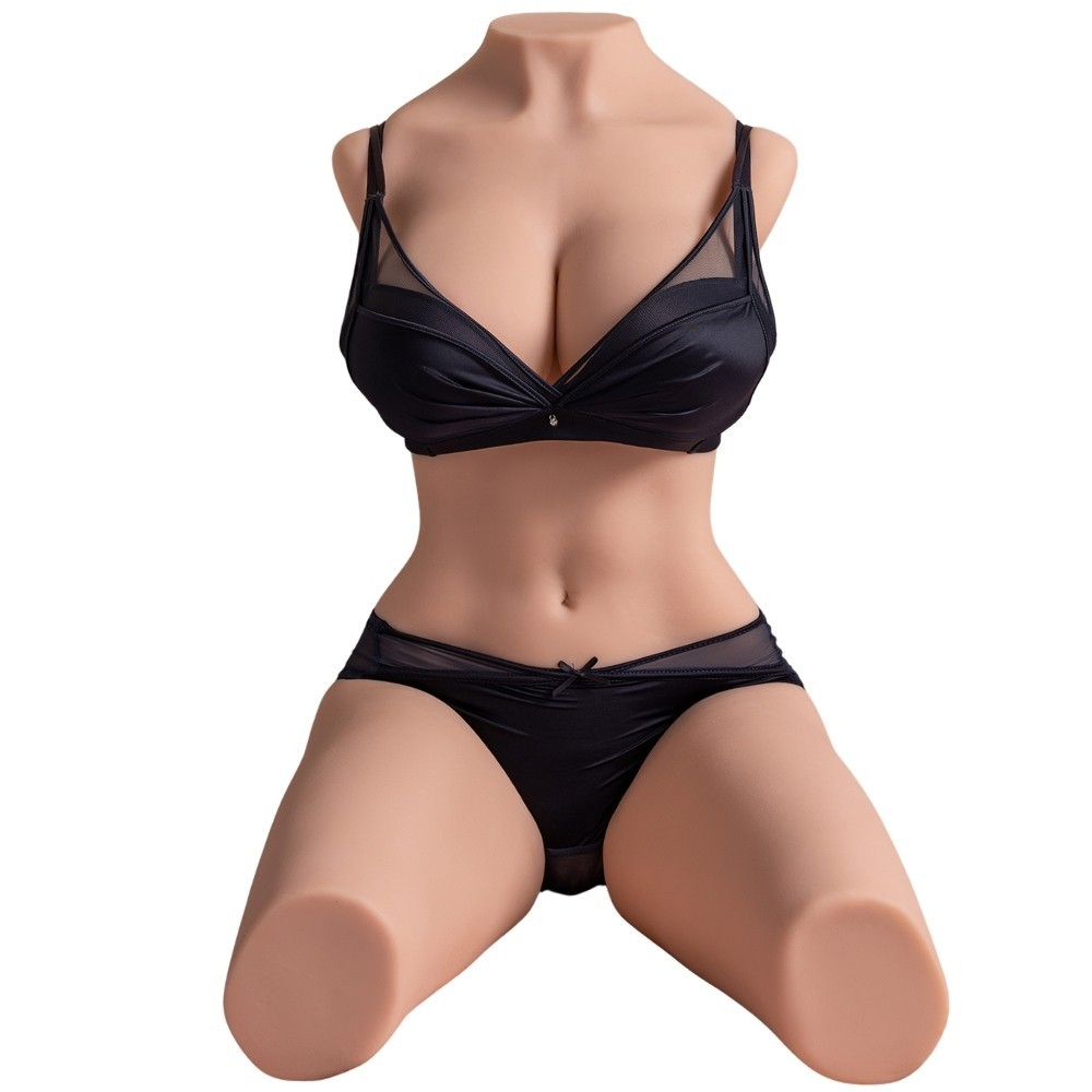 Shequ Erica Doll İtme Fonkiyon İskelet Yarım Vücut Masturbator SQ-MAT20013