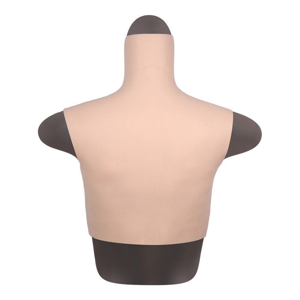 bAŞKa Bodysuit Crossdresser Boyunlu Giyilebilir Silikon Göğüs Cup C