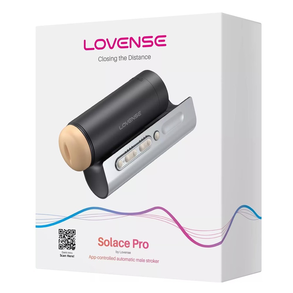 Lovense Solace Pro AI Destekli Telefon Kontrollü İleri Geri Hareketli Mastürbatör