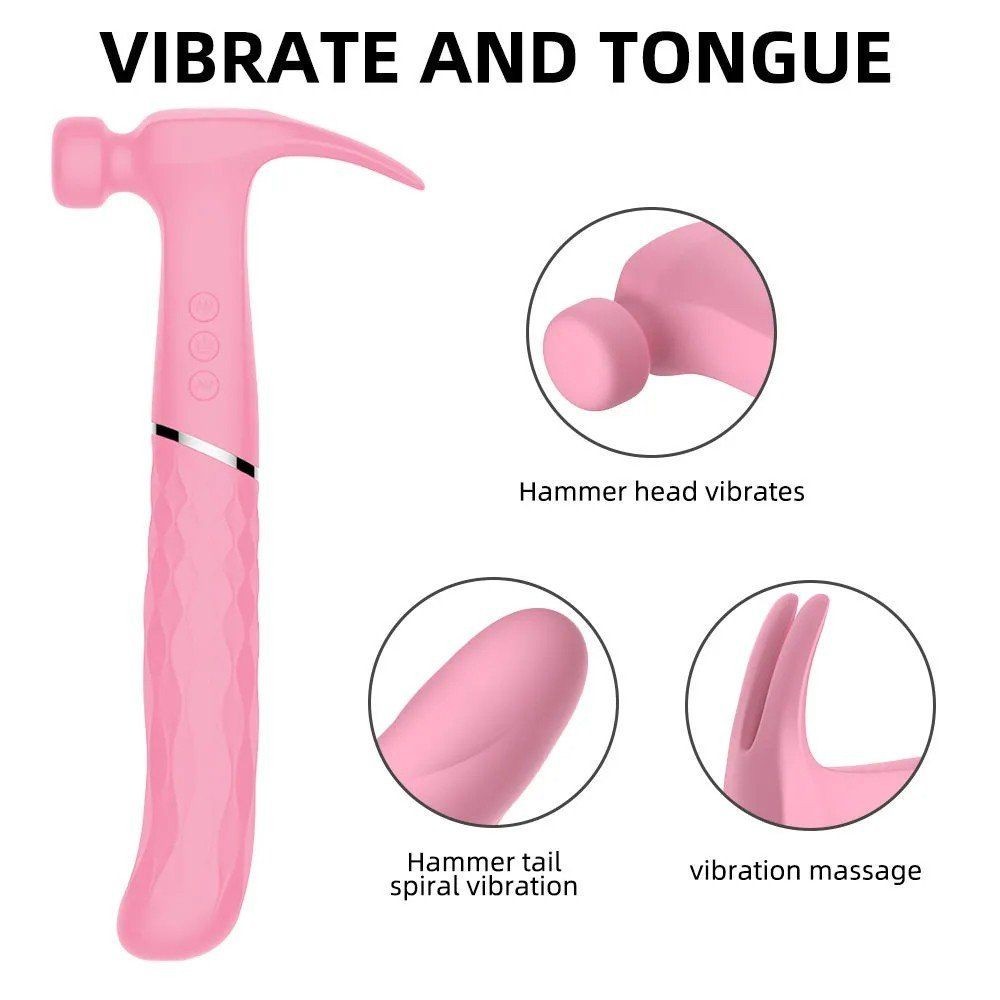 bAŞKa Hammer Love Pink Ultra Güçlü Çekiç Vibratör