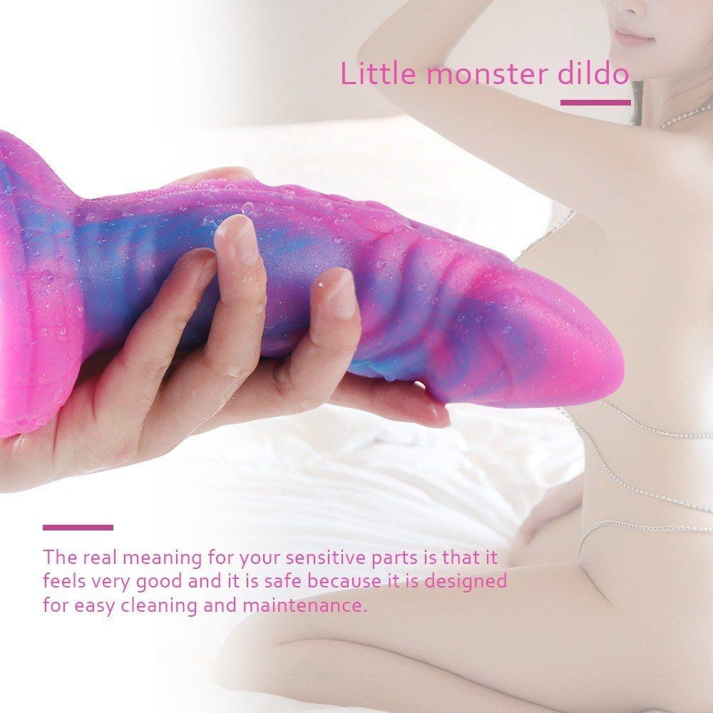 Shequ Jelly Animal Dildo Monster 3 Yumuşak Jel Realistik Penis SQ-WBD10052