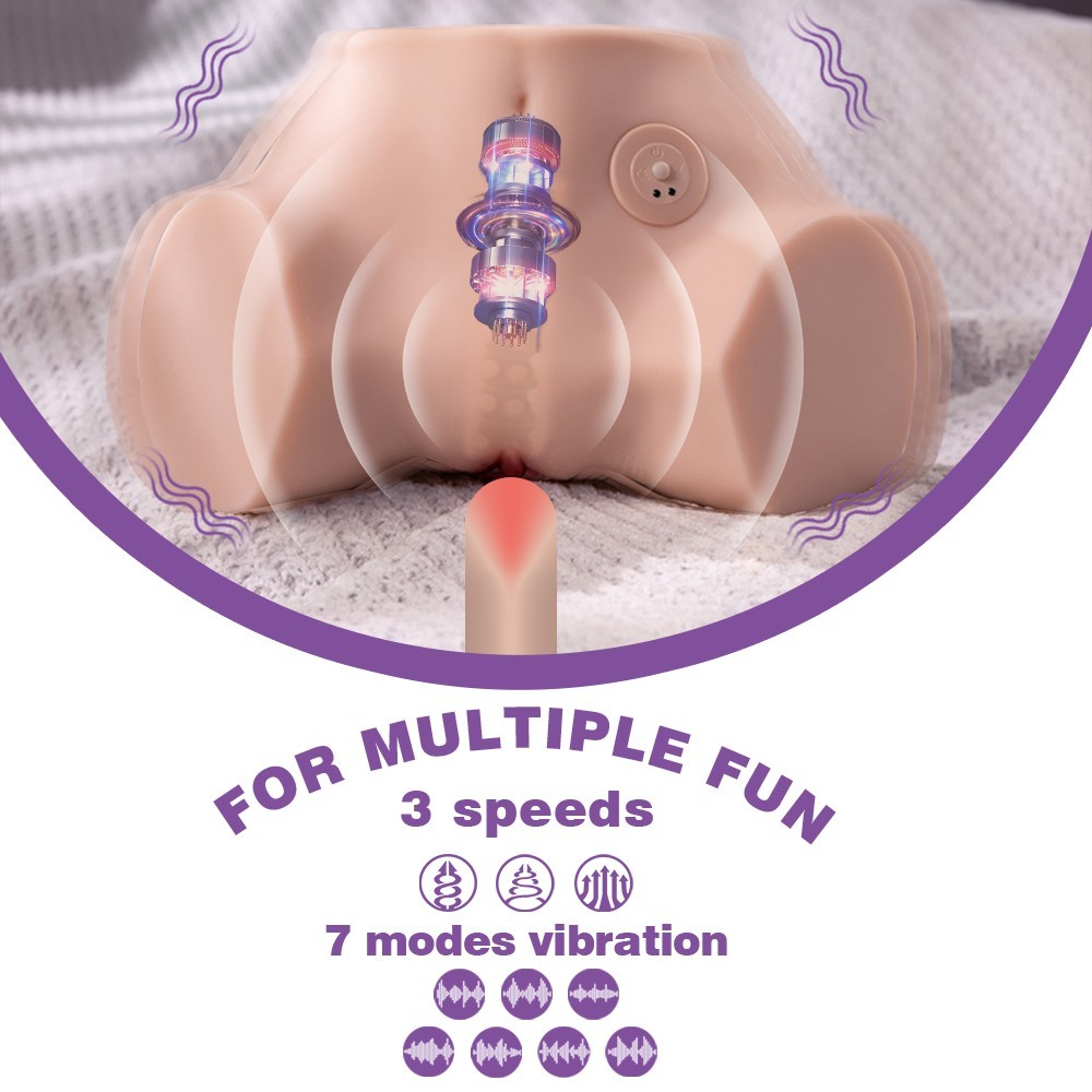 Shequ Fennie Vibrating Masturbator Realistik Kalça SQ-MASV50062