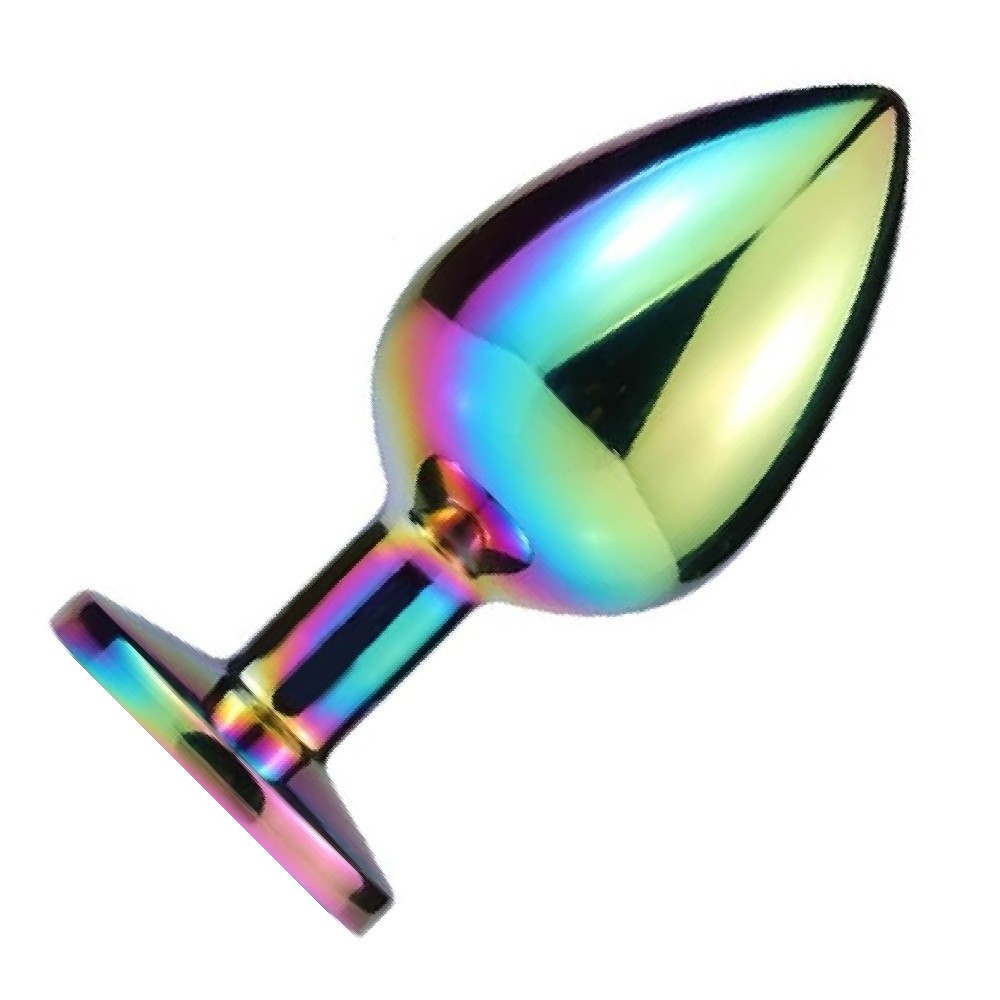bAŞKa Backdoor Play Rainbow Booty Taşlı Metal Anal Plug Small