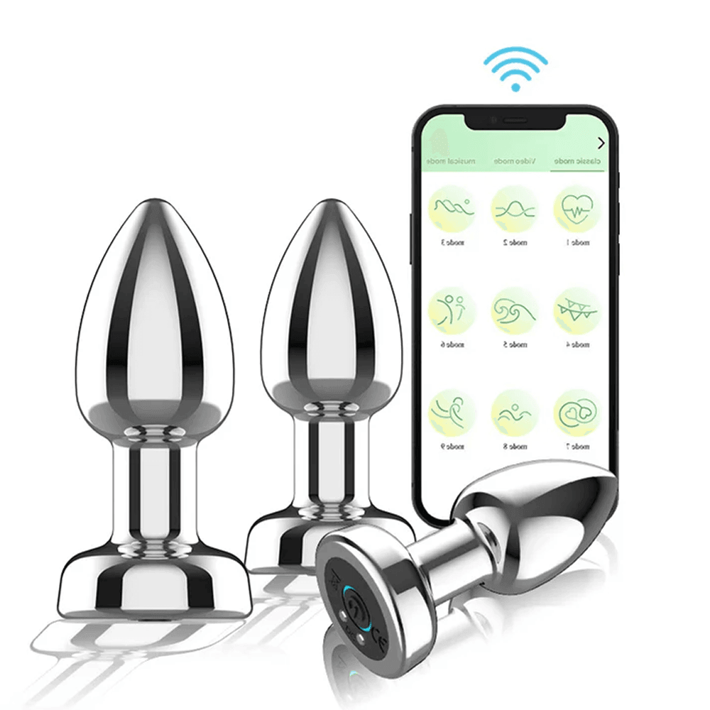bAŞKa Anal Play Phone Control Plug Telefon Uyumlu 10 Mod Metal Anal Vibratör