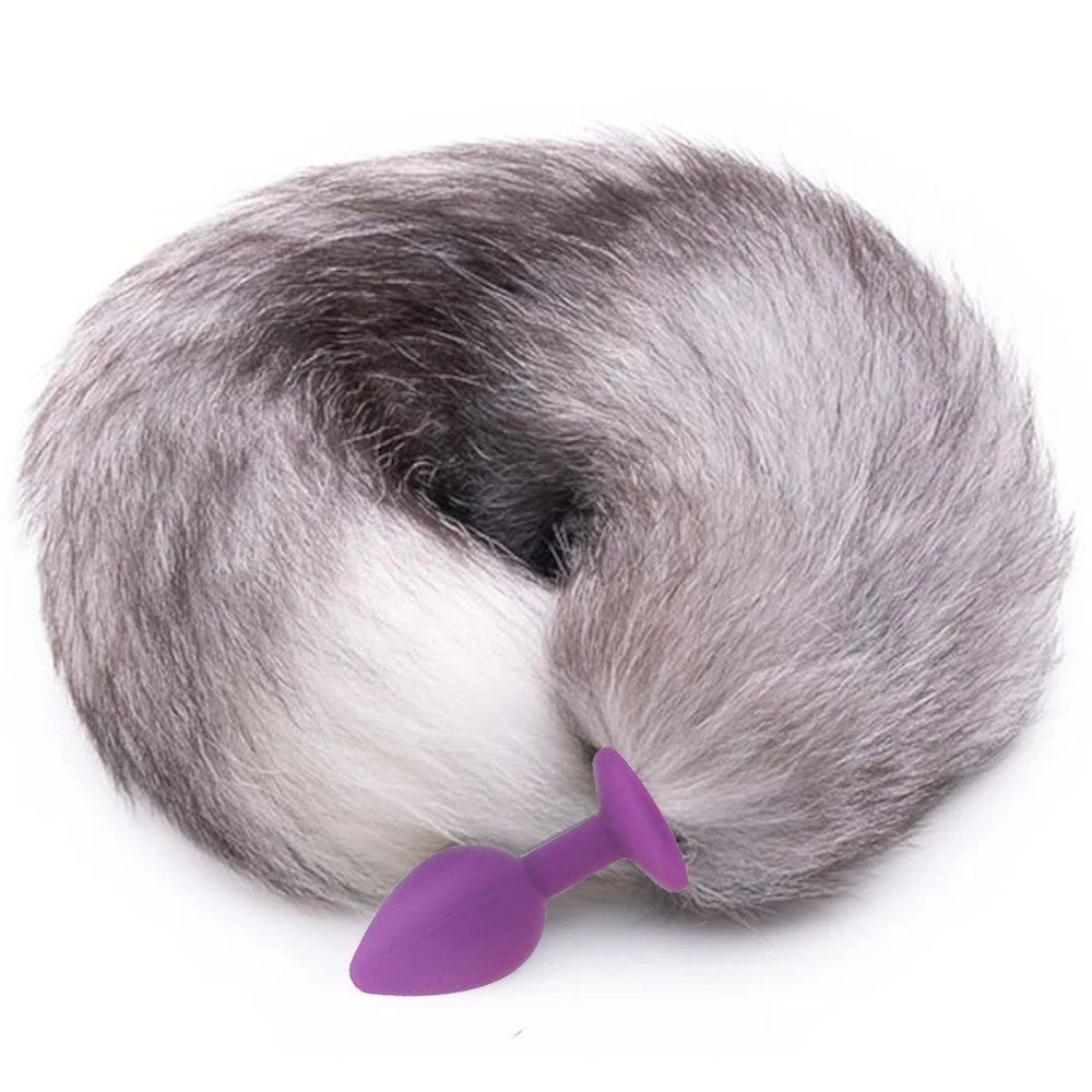 bAŞKa Anal Play Purple Silicone Kuyruklu Anal Plug