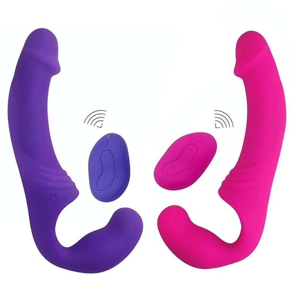 Aphrodisia Double Rider Remote Control Strapless Strap-On Şarjlı Vibratör