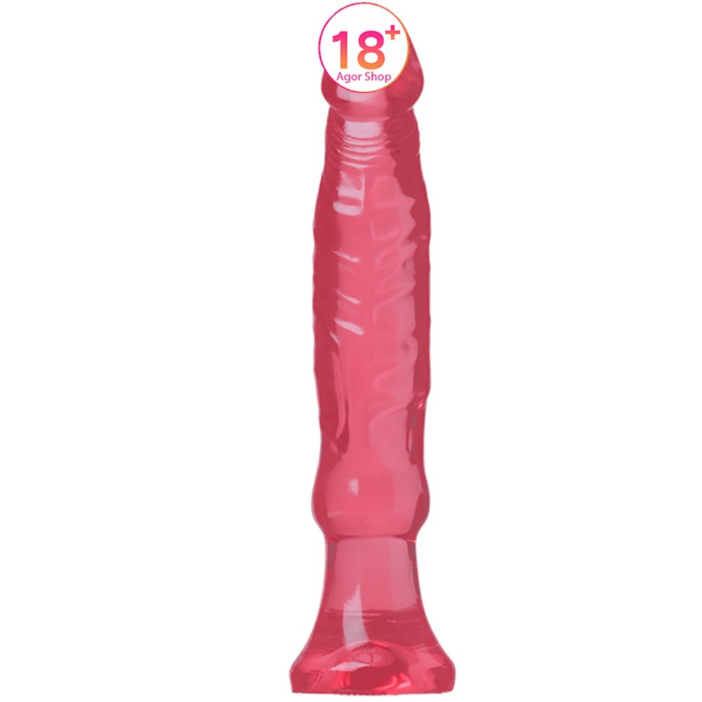 Doc Johnson Crystal Jellies 5.5'' Dildo Kırmızı Realistik Penis