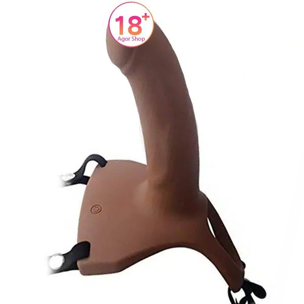 Aphrodisia Hollow Strap-On 17 cm İçi Boş Belden Bağlamalı Kemerli Penis-Melez