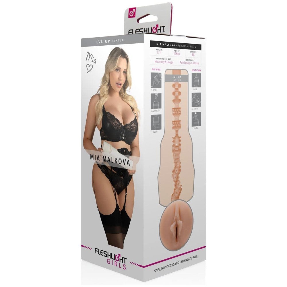 Original Fleshlight Girls Mia Malkova Lvl Up Realistik Vajina Masturbator