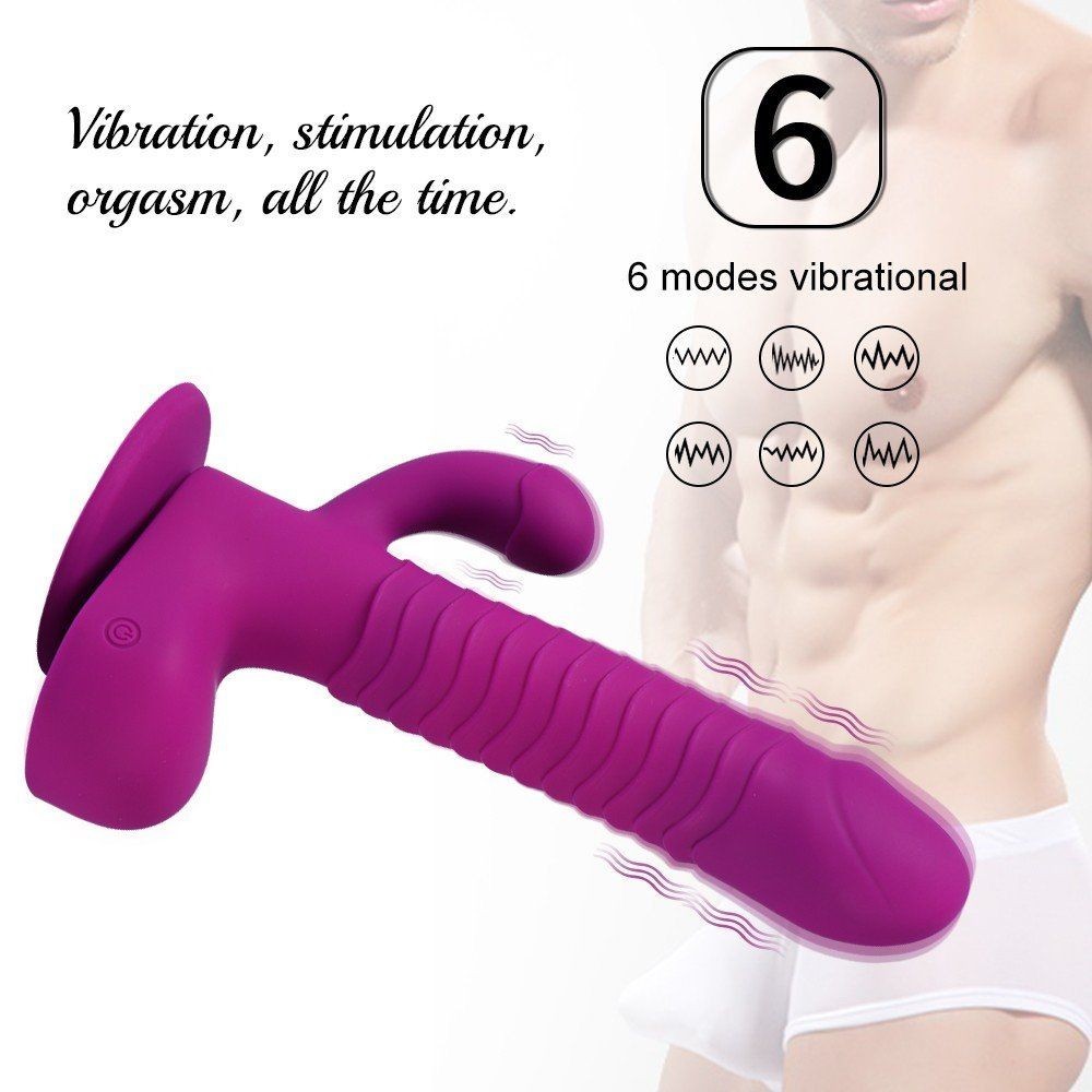 Shequ Augus İleri Geri Hareketli ve Dönebilen Sex Makinesi Vibratör SQ-V10072