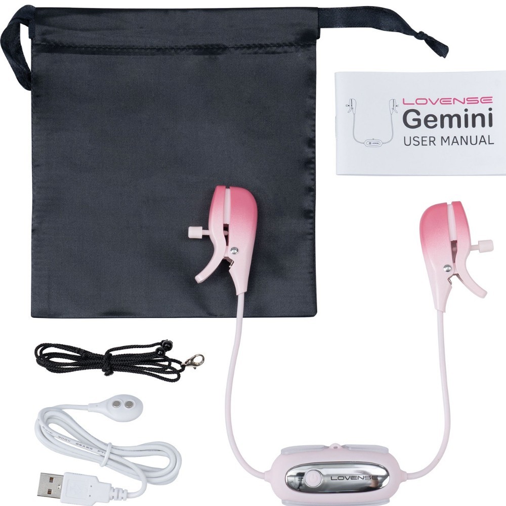 Lovense Gemini Uygulama Kontrollü Titreşimli Meme Ucu Vibratör
