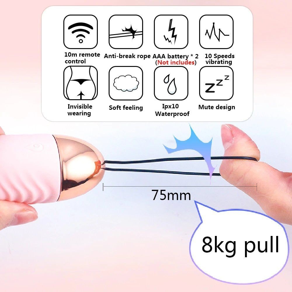 bAŞKa 10 Mode Sparkle Vibration Giyilebilir Uzaktan Kumandalı Vibratör