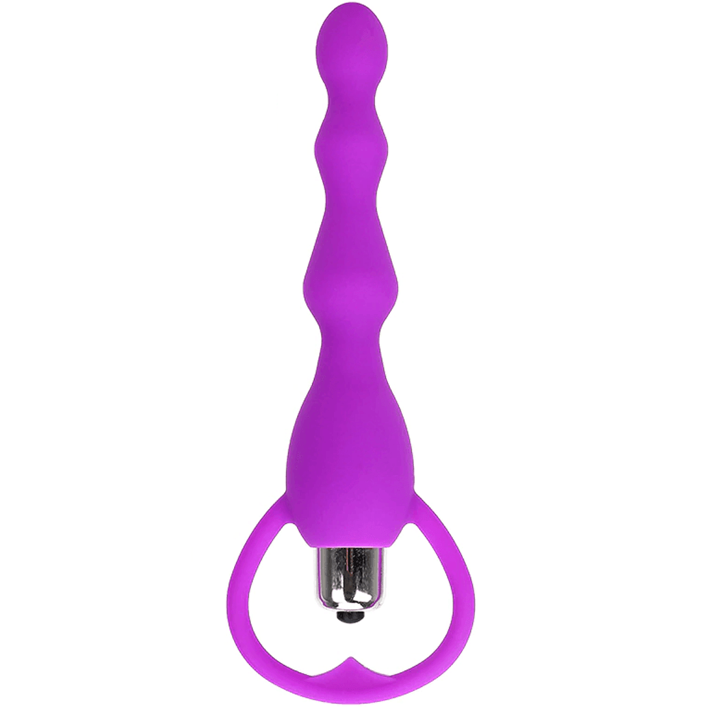 bAŞKa Anal Fantasy Beaded Tek Mod Boncuk Anal Vibratör-Purple