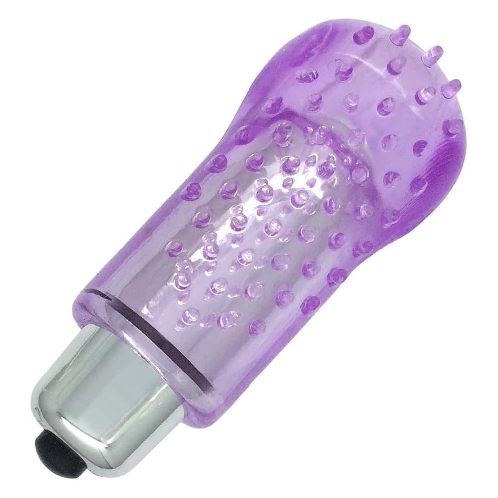 bAŞKa Finger Vibe Silicone Purple Tırtıklı Parmak Vibratör