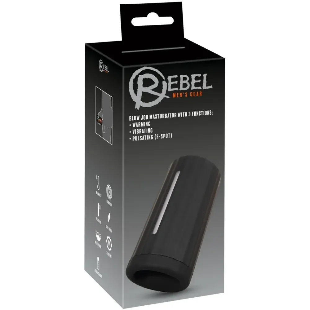 Rebel Men's Gear Blow Job With 3 Functions Masturbator