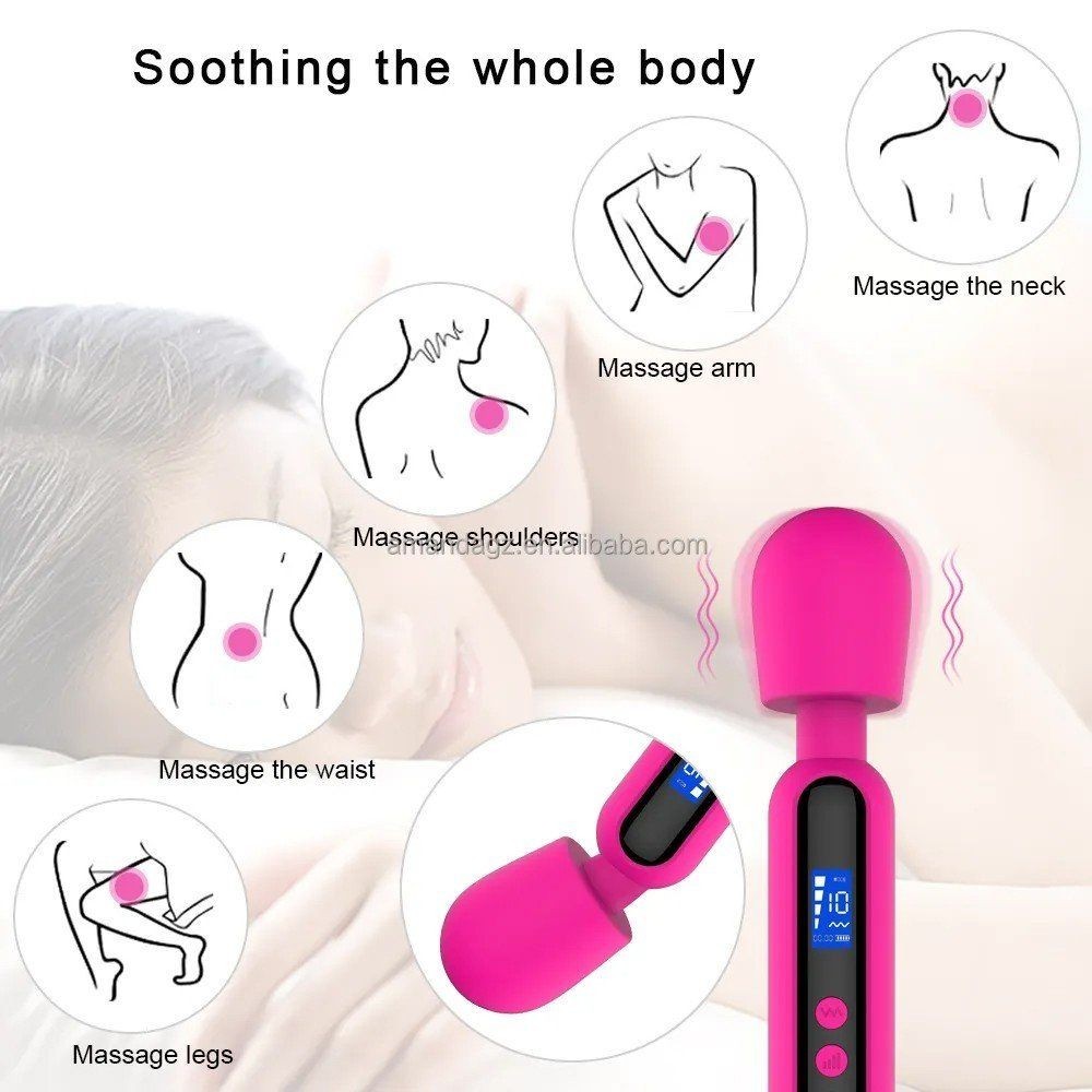 bAŞKa Shumix Oem Ultra Güçlü Slike Silikon Masaj Wand Vibratör