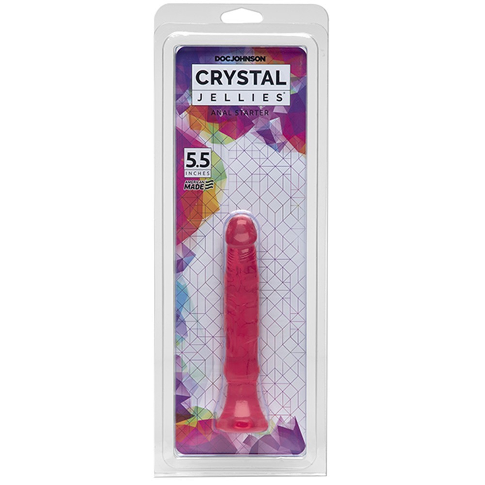 Doc Johnson Crystal Jellies 5.5'' Dildo Kırmızı Realistik Penis