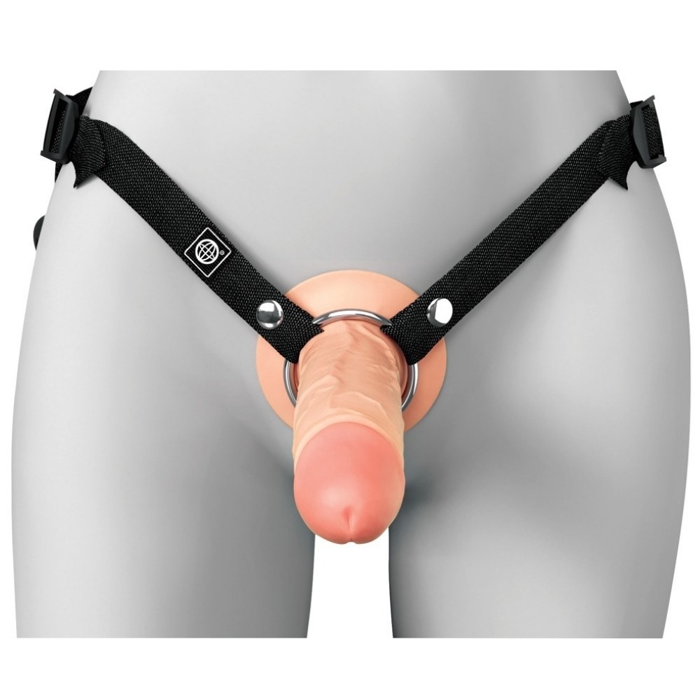 Pipedream Fantasy X-Tensions Elite 7 İnch Hollow Silicone Strap-On