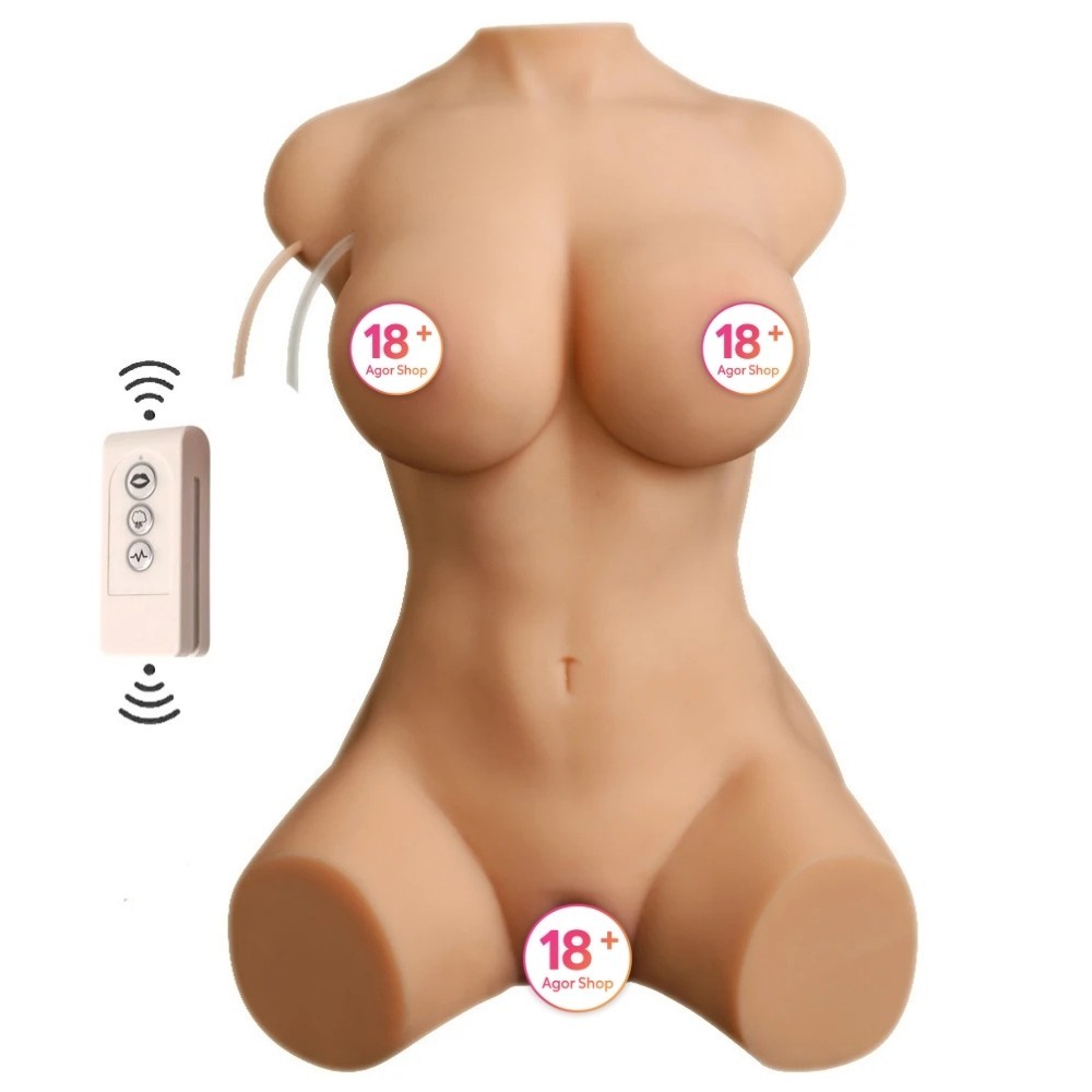 Shequ Merida Emişli ve Titreşimli Yarım Vücut Masturbator SQ-MAS20045