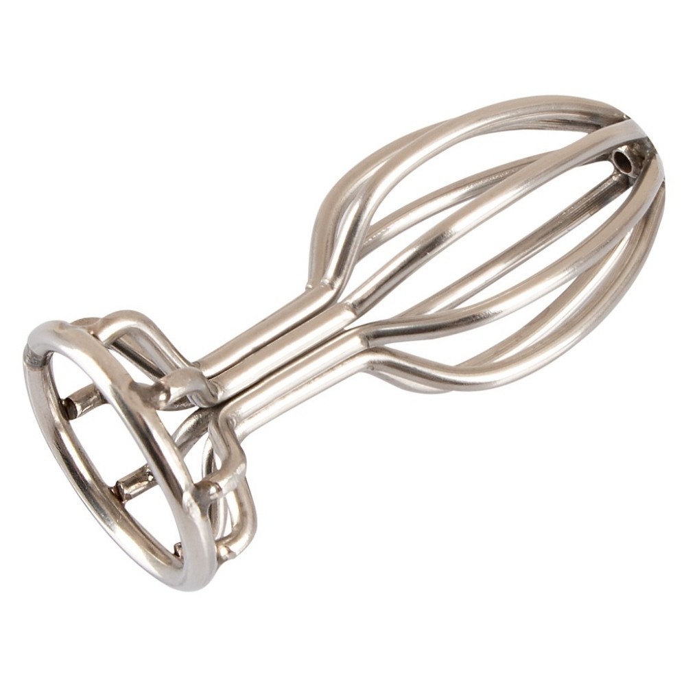 Anos Finest Butt Wear Metal Cage Butt Plug 6.8 Cm