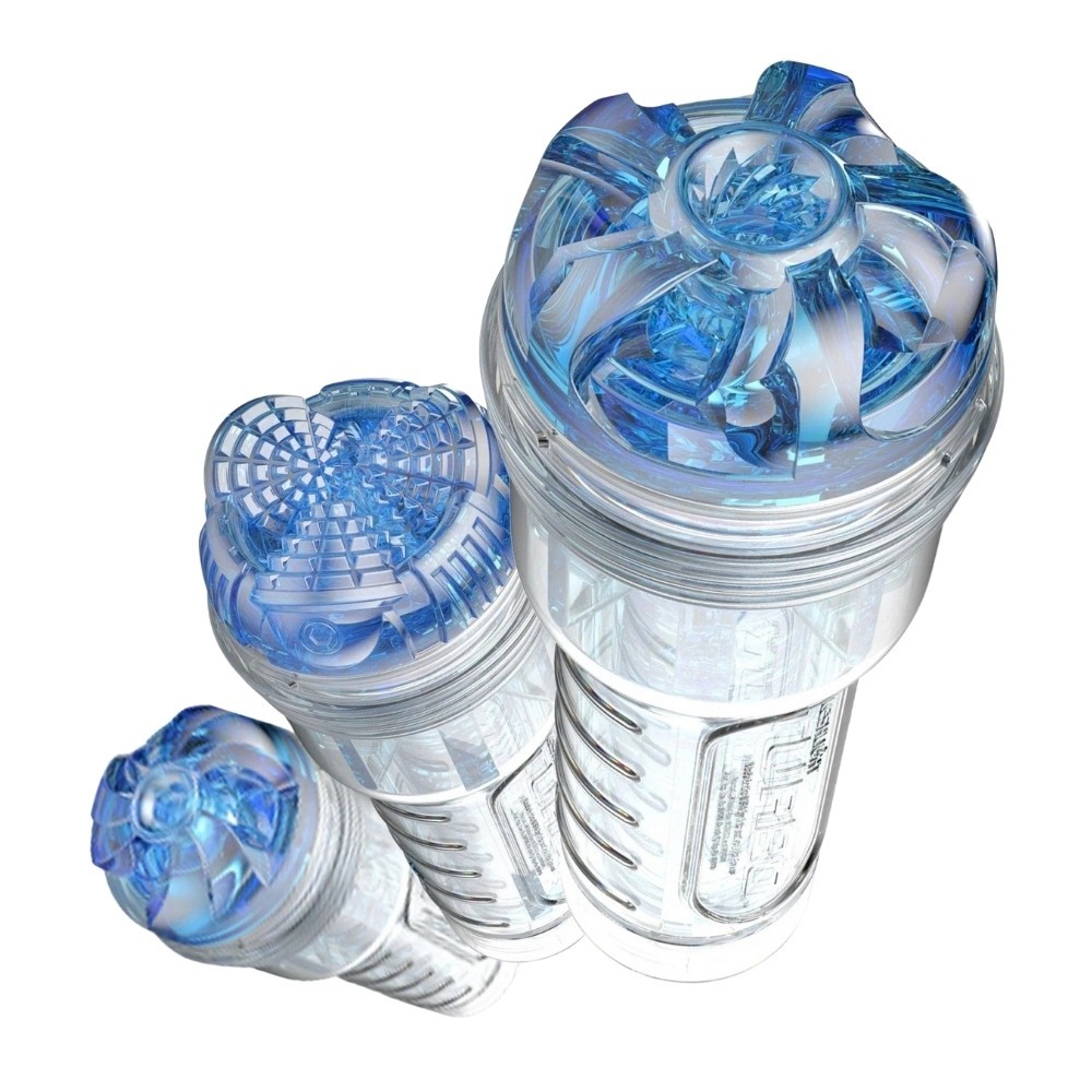 Orjinal Fleshlight Turbo Thrust Blue Ice Oral Masturbator