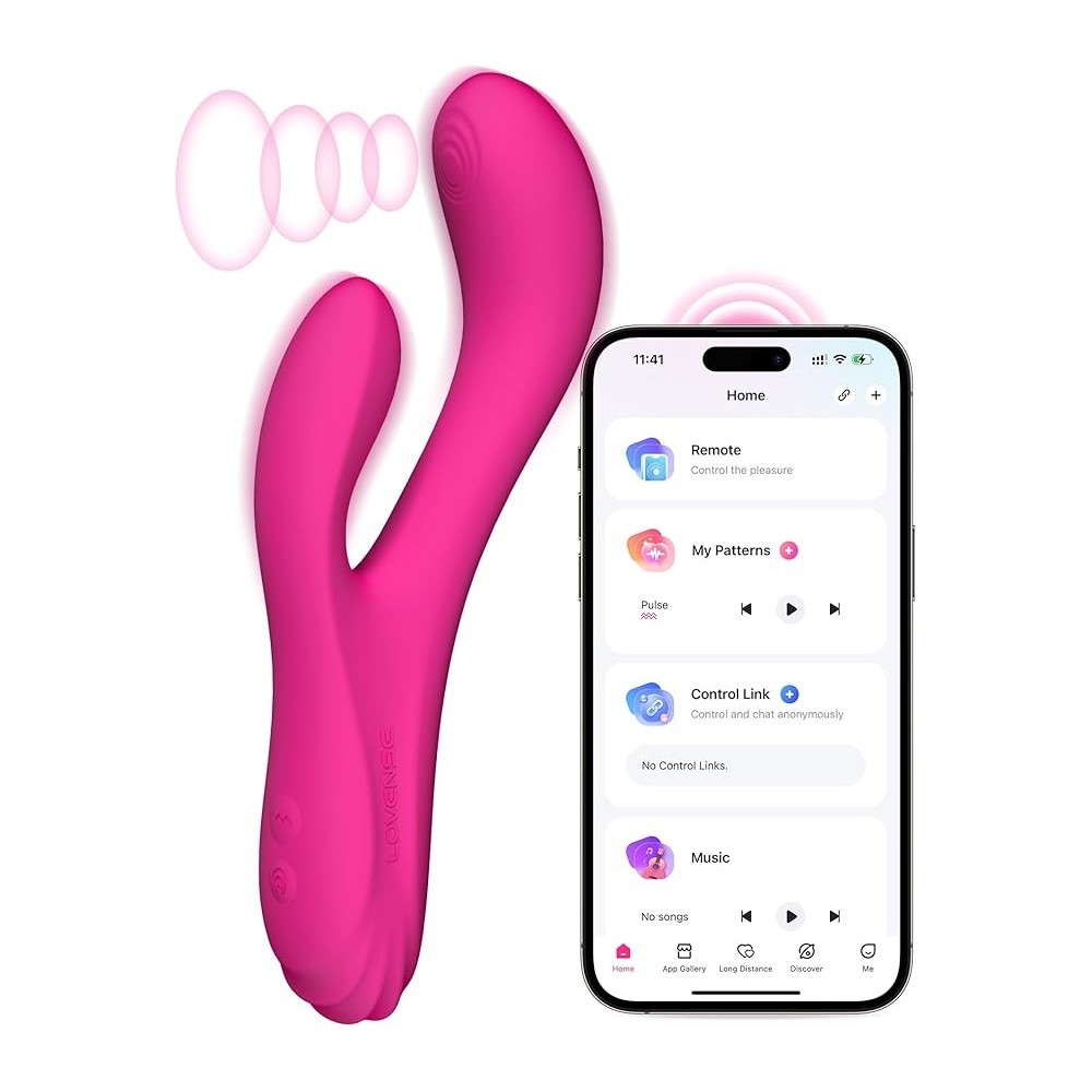Lovense Osci 3 App-Controlled Oscillating Hareketli ve Isıtmalı Rabbit Vibratör