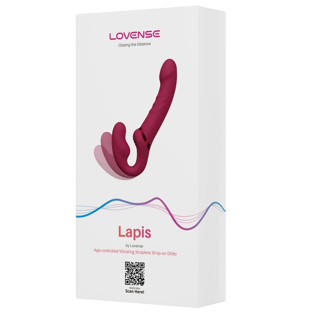 Lovense Lapis Telefon Kontrollü ve Titreşimli Strapless Strapon