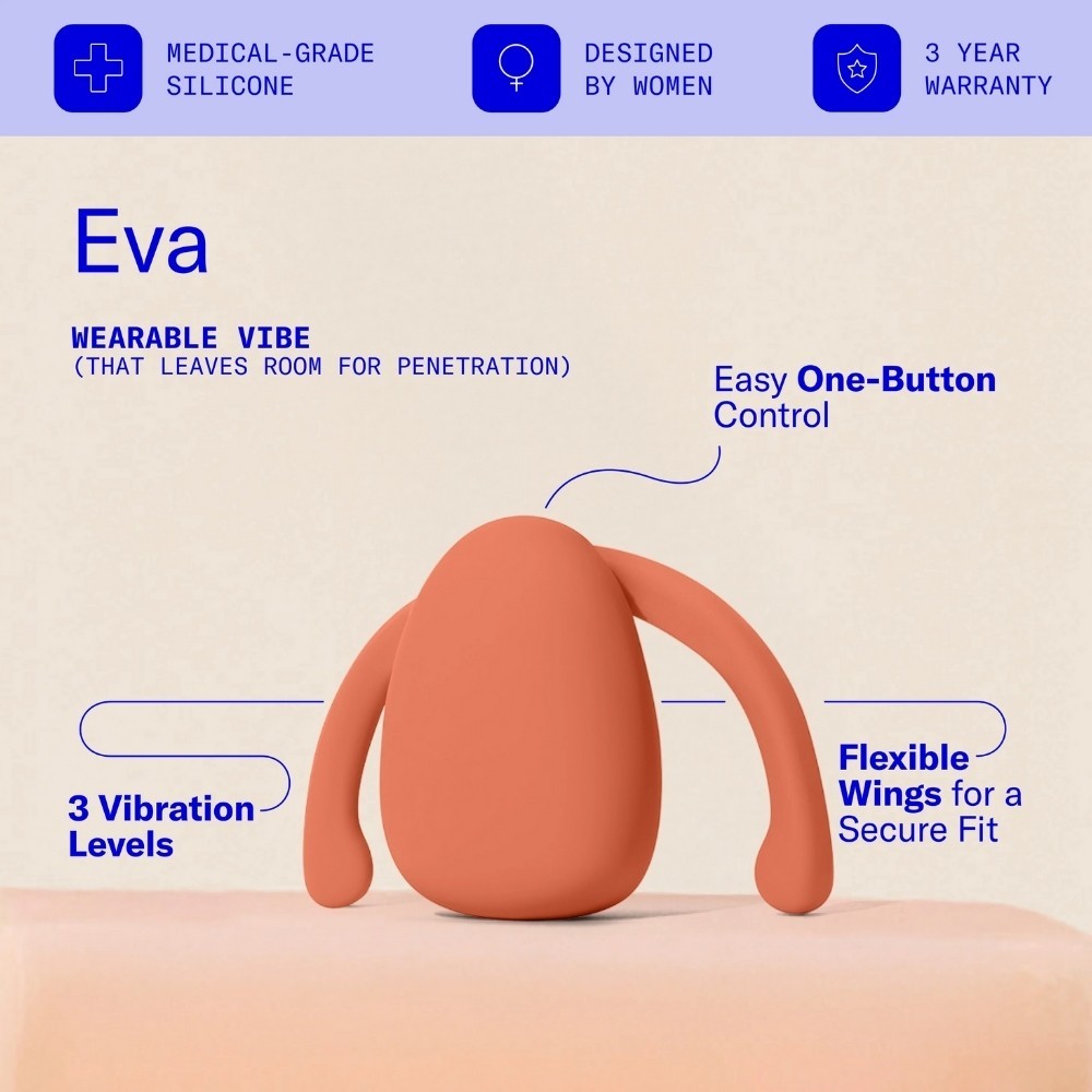 Dame Products Eva II Eşsiz Ultra Güçlü Parmak Vibratör Papaya