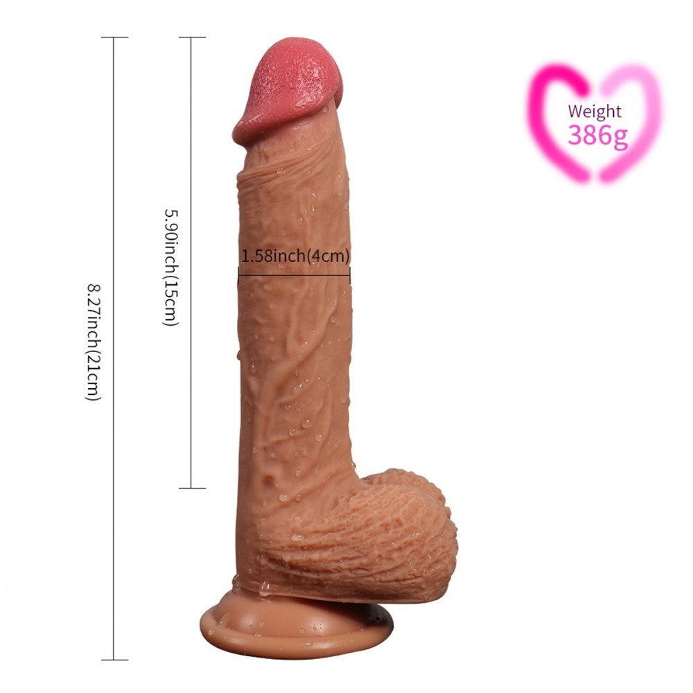 Shequ Dildo Series Dean's 21 cm Natural Doku Realistik Penis SQ-WBD10007