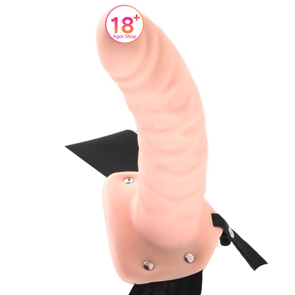 Pipedream Fetish Fantasy Series 8 İnch Hollow Strap-On Flesh
