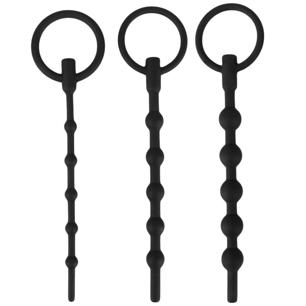 Penis Plug Training Set 3 Pcs. Silicone Penis Plug