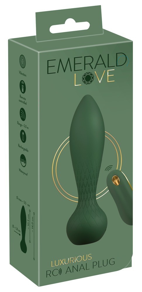 Emerald Love Luxurious Remote Control Anal Plug Vibrator