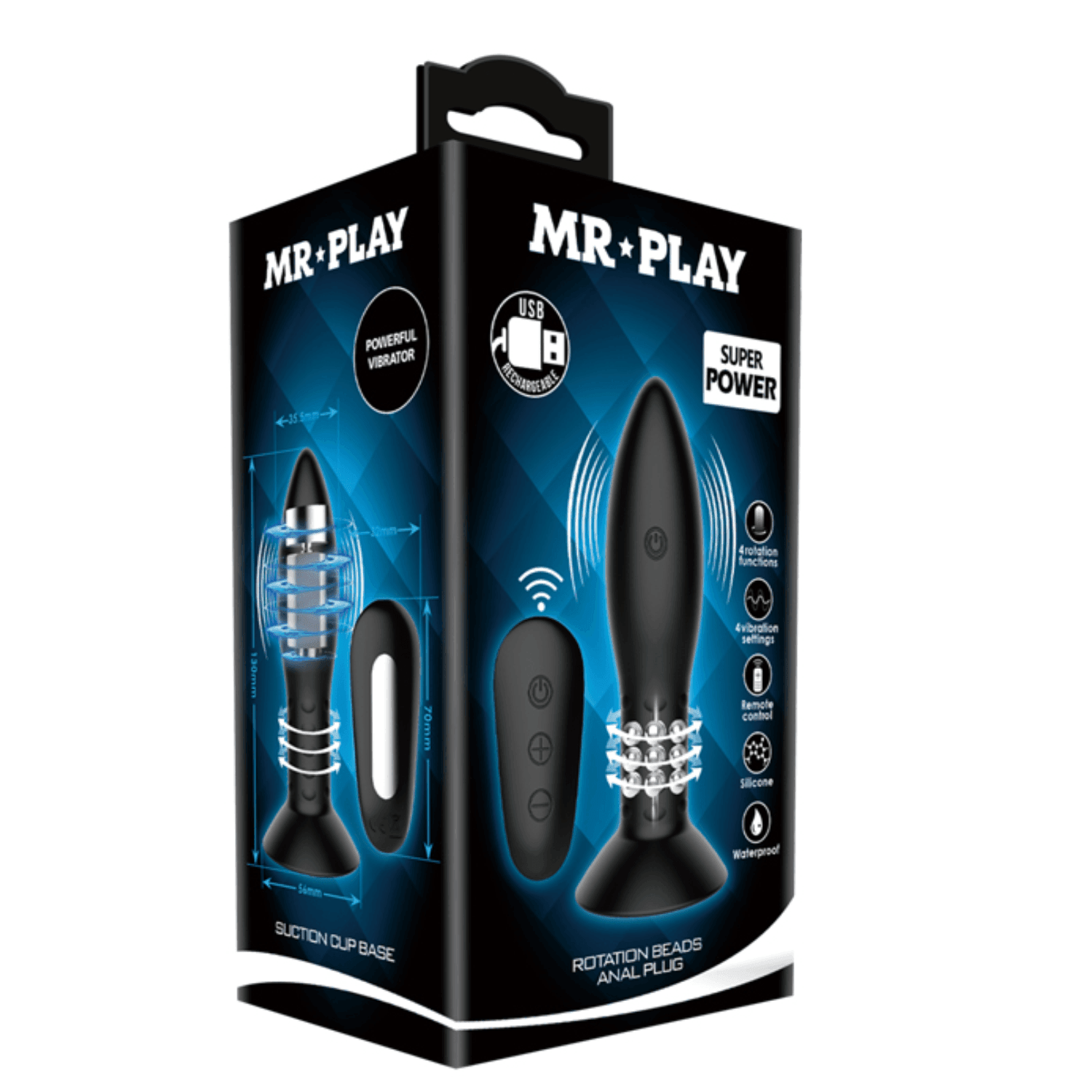 Pretty Love Mr. Play Powerful Vibrating Plug Prostat Vibratör BI-040085W-MR