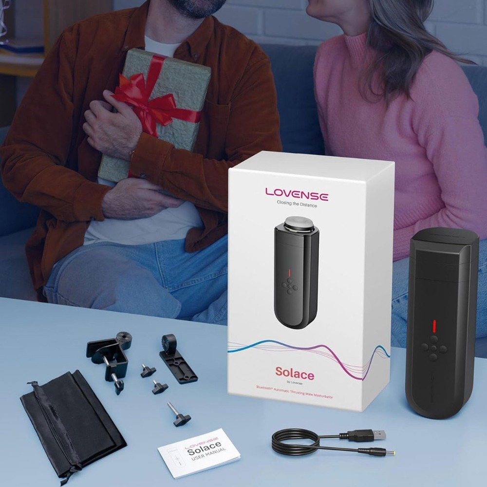Lovense Solace App Controlled Automatic Thrusting Penis Masturbator