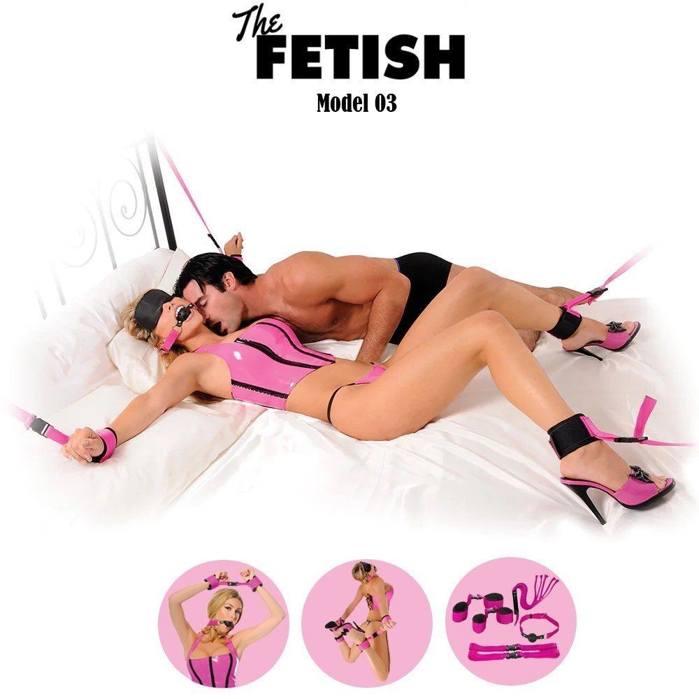bAŞKa The Fetish Series Pink Passion Bondage Kit 5'li Bağlama Seti
