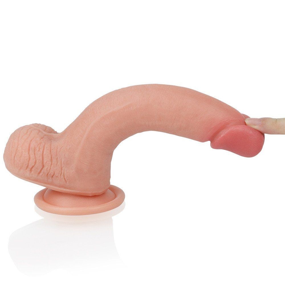 Lovetoy Dual Layered Silicone Dildo 20 cm Realistik Penis LV4005