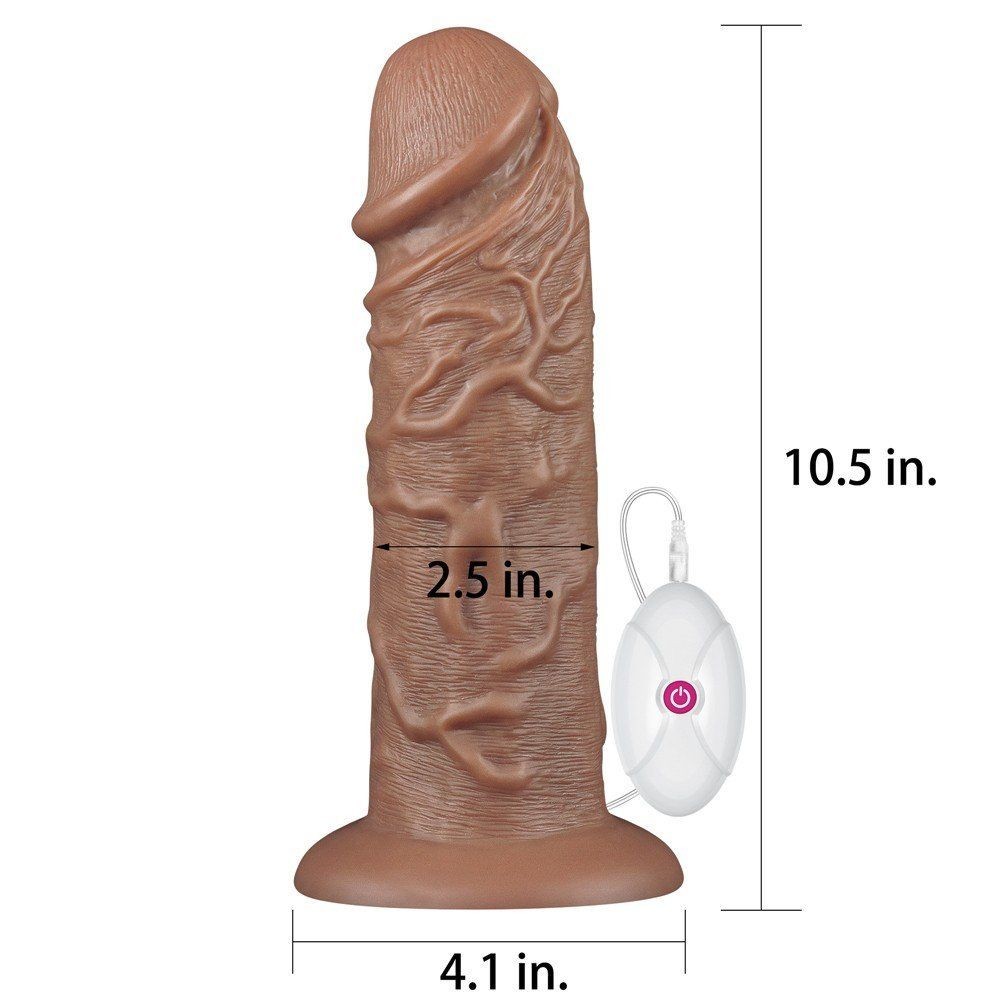 Lovetoy King Sized Realistic Chubby Dildo 10' Büyük Realistik Titreşimli Penis LV111120
