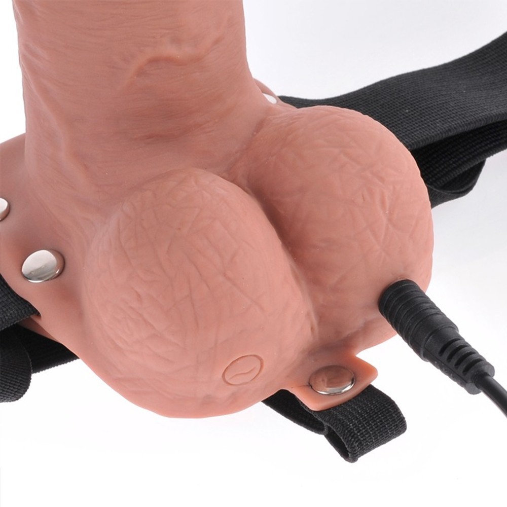 Pipedream Fetish Fantasy Hollow Rechargeable 7 Inch Strap-On with Remote Control