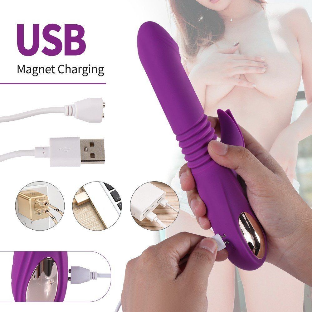 Shequ Wythe İleri Geri ve Klitoral Dil Hareketli Rabbit Vibratör SQ-V10113