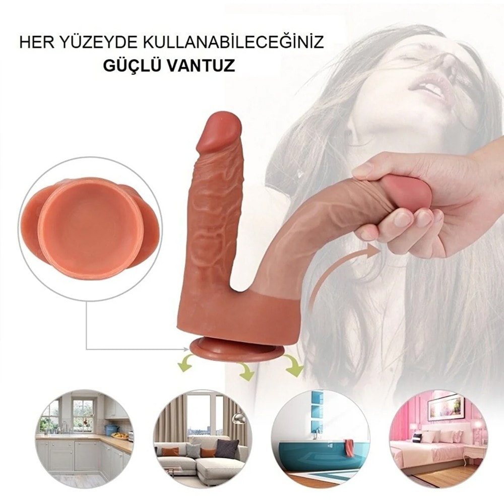 Xise Dildo Jamie Dual Layered Çift Katmanlı Çift Taraflı Penis XS-WBD10076
