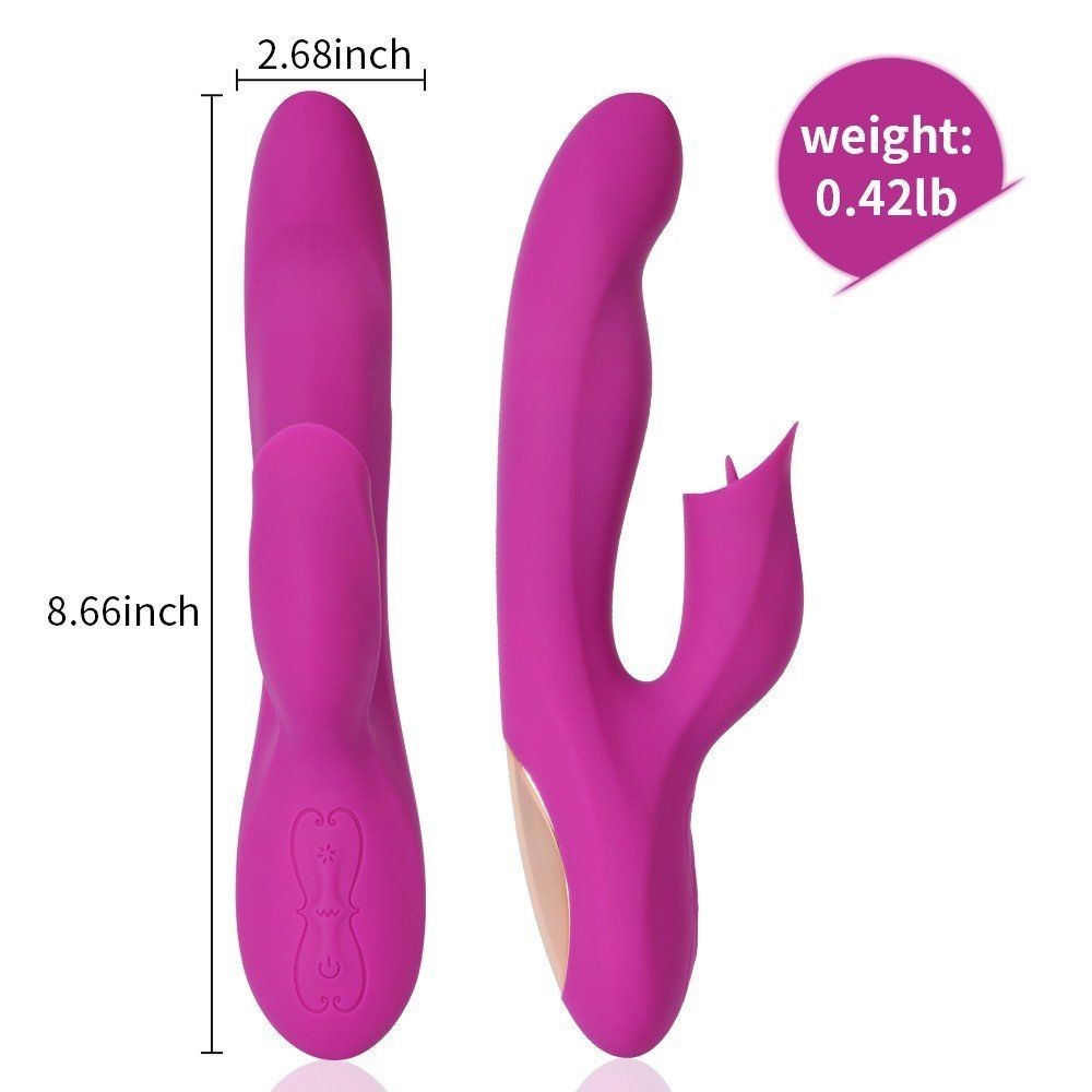 Shequ Pearly Purple Dil Hareketli G-Noktası Stimülasyon Vibratör SQ-V10104