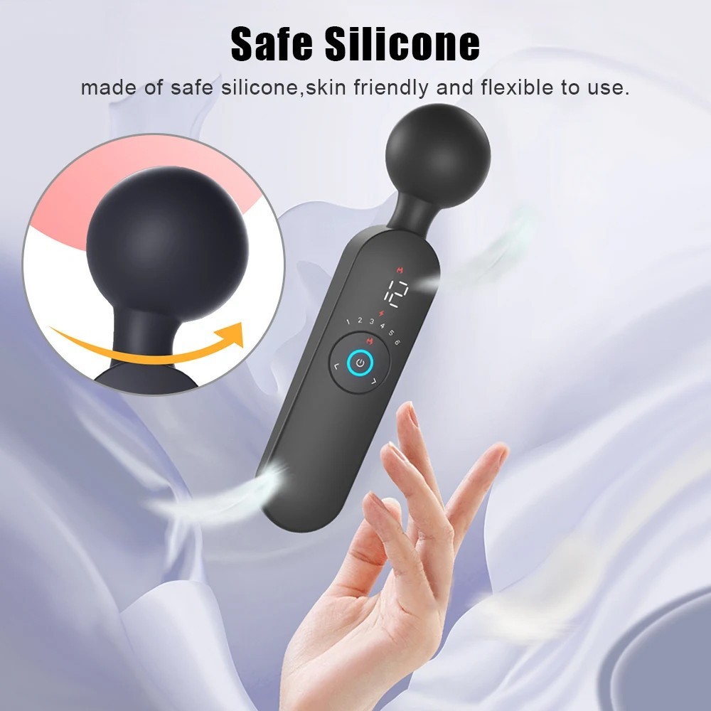 bAŞKa Clitoral Fantasy Xares Led Ekran Isıtmalı Masaj Wand Vibratör